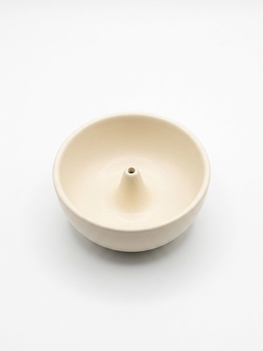 Sand Beige Ceramic Incense Burner