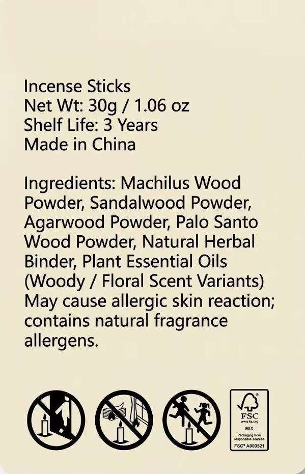 Still Ataraxia Green Tea mini incense sticks
